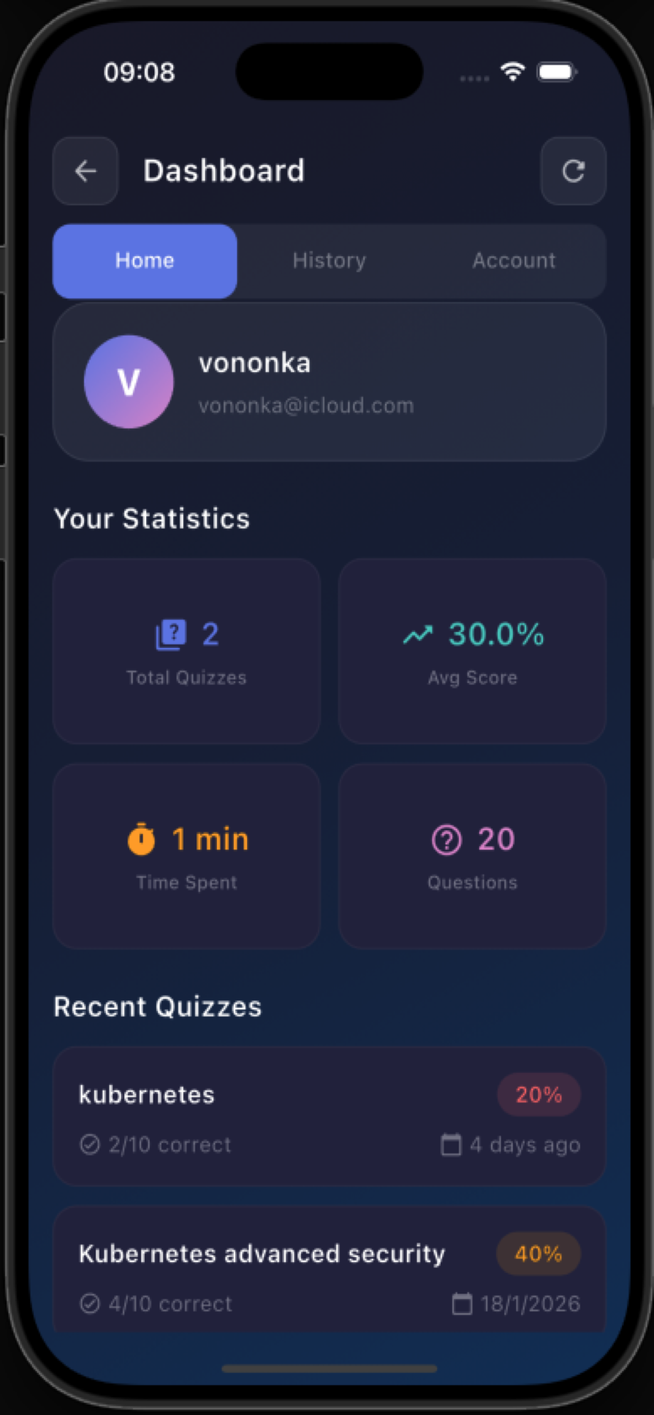 AioMathi App Dashboard